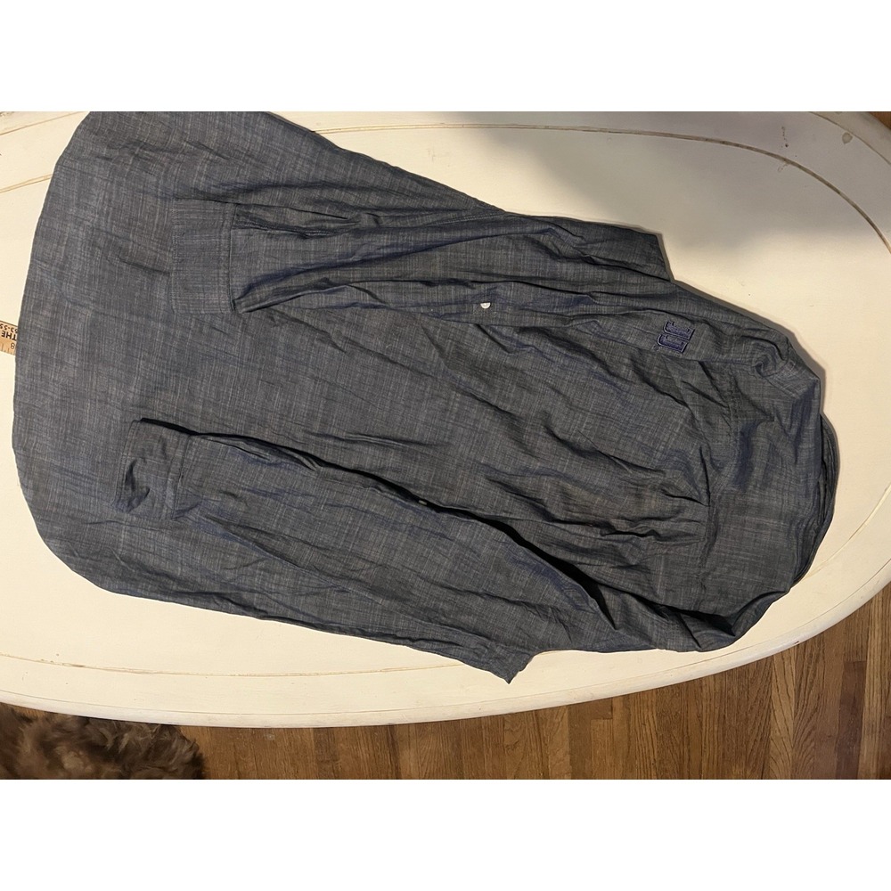 Peter Millar Women's Chambray Tunic Hi-Low Hem Button Up Shirt Sz S Jimmy John? - Picture 8 of 12